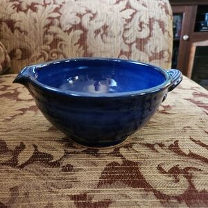 Deep Blue Ceramic Mixing Bowl